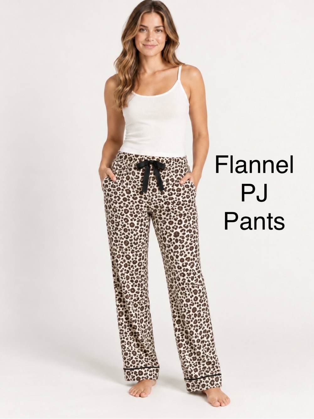 LANDSEND Women's Print Flannel Pajama Pants 100% COTTON FLANNEL with pockets!